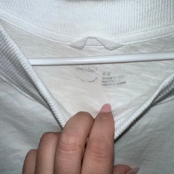 Aerie white cotton oversized long sleeve sz m - Picture 2 of 3